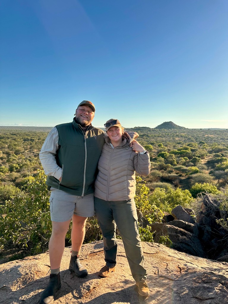 Barend and Anri Lombard in the Limpopo bush