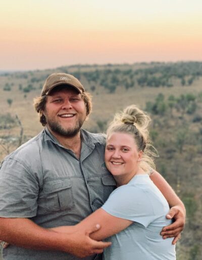 Barend and Anri at sunset